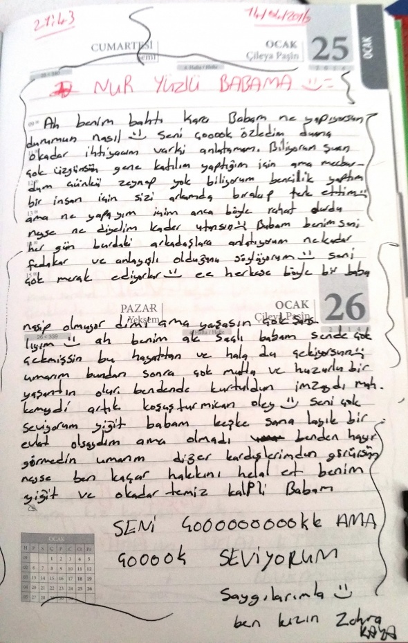 Terörist kızın pişmanlık dolu mektubu