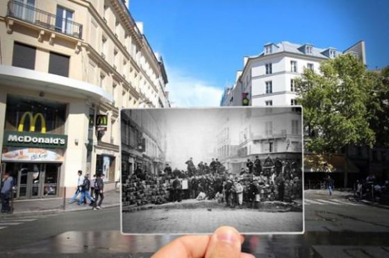 Parisin geçmişi ve bugünü aynı karede
