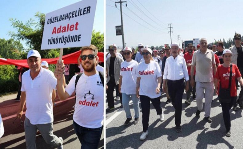 Adalet Yürüyüşü'nde 17.gün... İzmirli başkanlardan destek