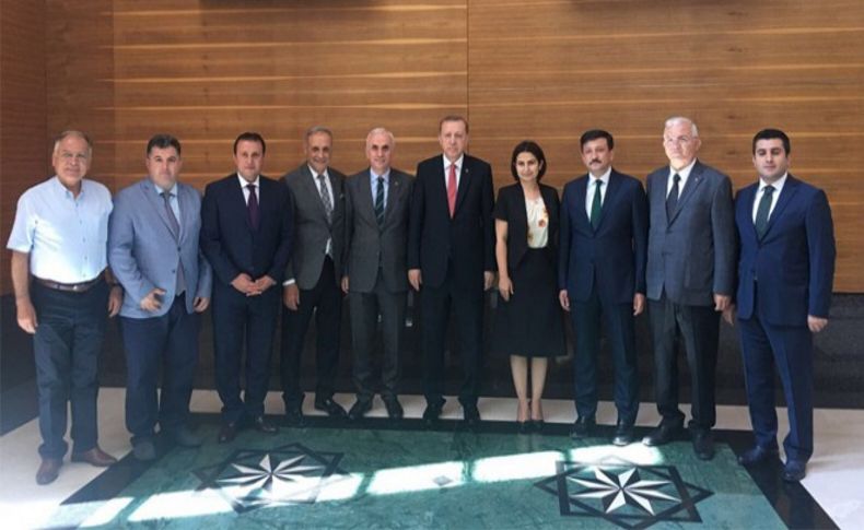 AK Partili başkanlar Başkent'te Cumhurbaşkanı Erdoğan ile görüştü