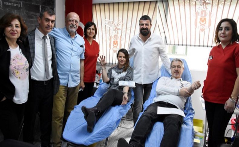 Beşiktaşlılardan kan bağışı