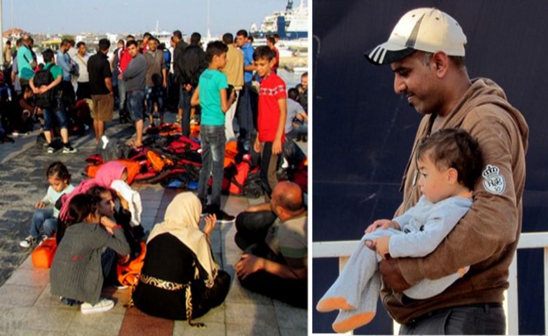 Çeşme'de 161 kaçak göçmen yakalandı