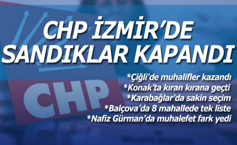 CHP İzmir'de sandık kapandı