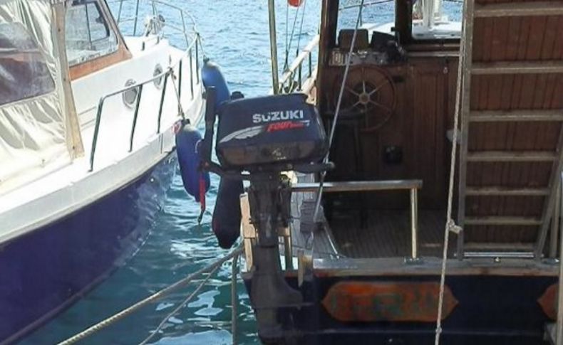 Foça'da deniz motoru hırsızlığına 3 gözaltı