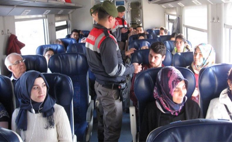 Denizli-İzmir treninde güvenlik araması