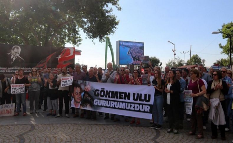 Dikili'de Gökmen Ulu protestosu