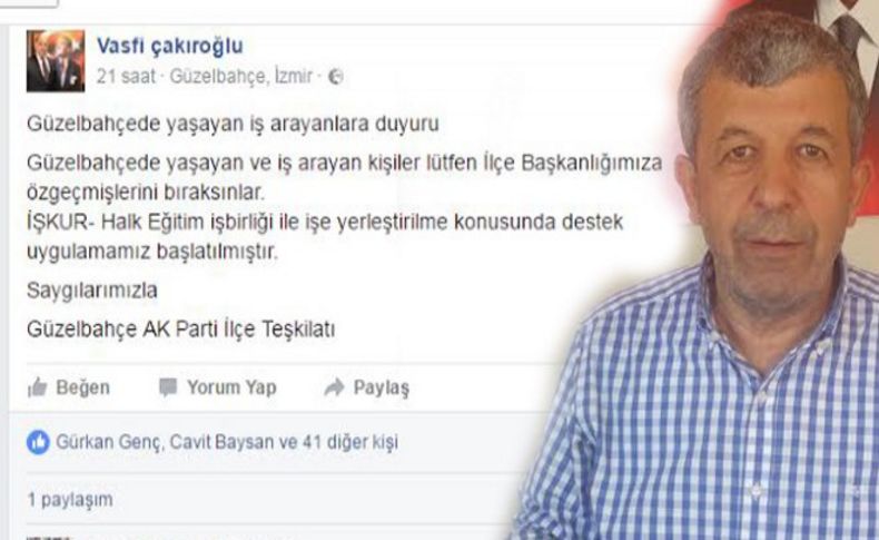 Güzelbahçe'de CHP'den AK Parti'ye 'TOKİ ve İŞKUR' çıkışı