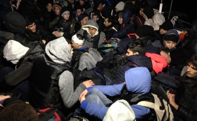 İzmir'de 113 kaçak göçmen yakalandı