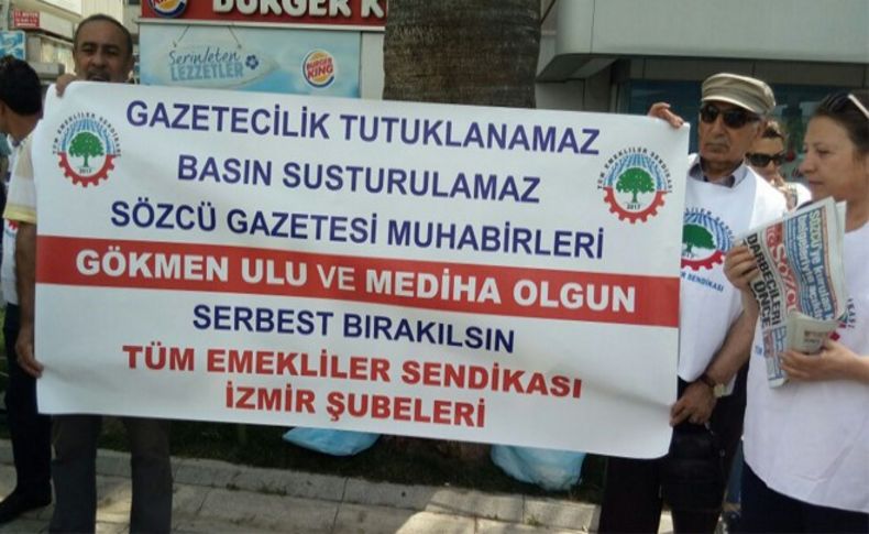 İzmirli emekliler Sözcü'ye sahip çıktı: Sessiz kalmayacağız!