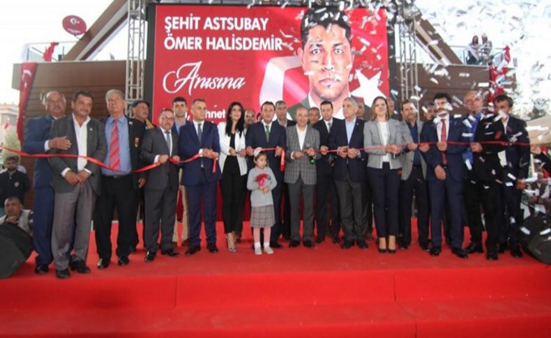 Menderes'te Şehit Astsubay Ömer Halisdemir parkı açıldı