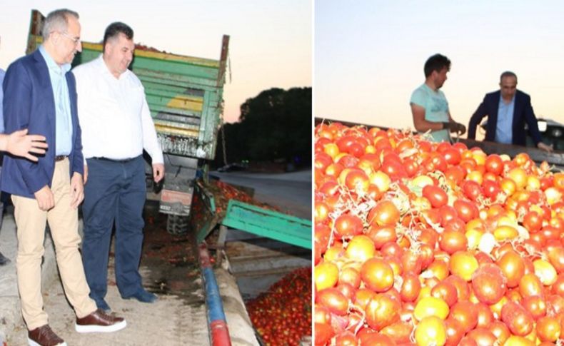 Sürekli, domates üreticilerinin sorunlarını dinledi