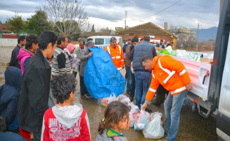 Torbalı Belediyesinden mültecilere yardım eli