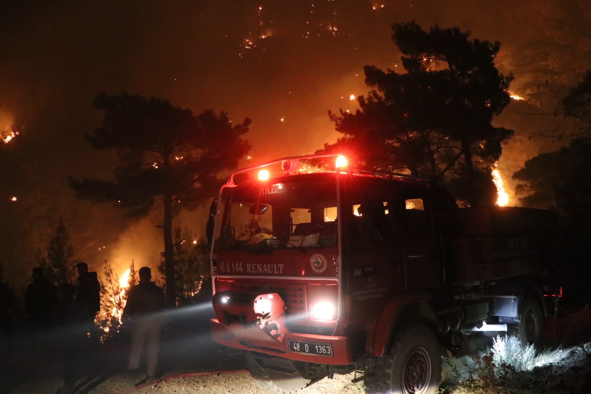 Muğla alevlere teslim oldu