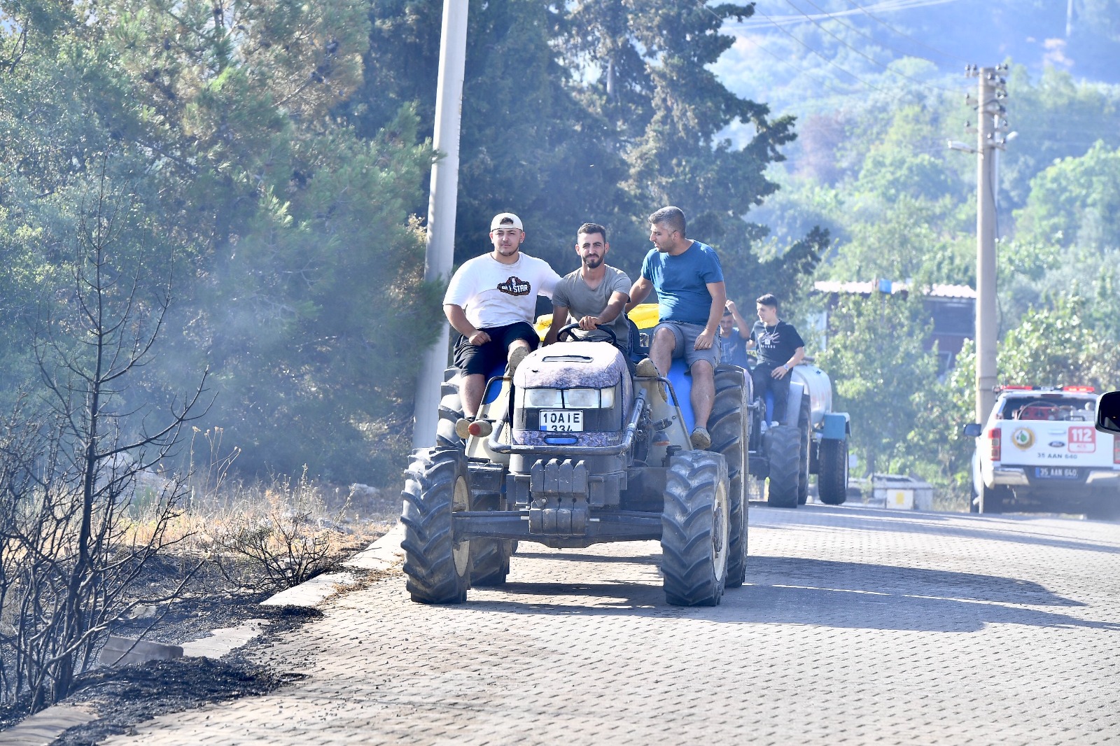 Bornova'da orman yangını