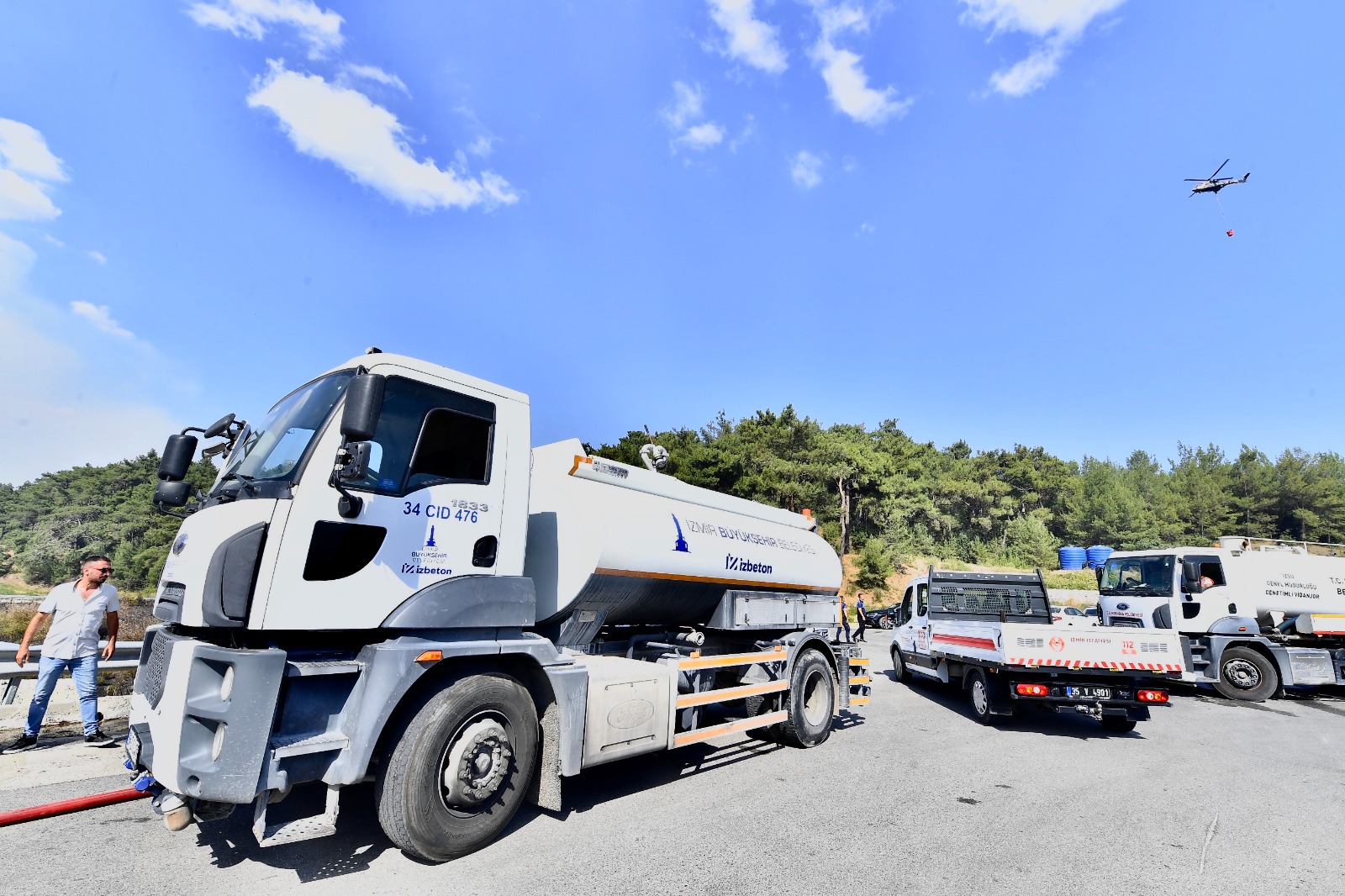 Bornova'da orman yangını