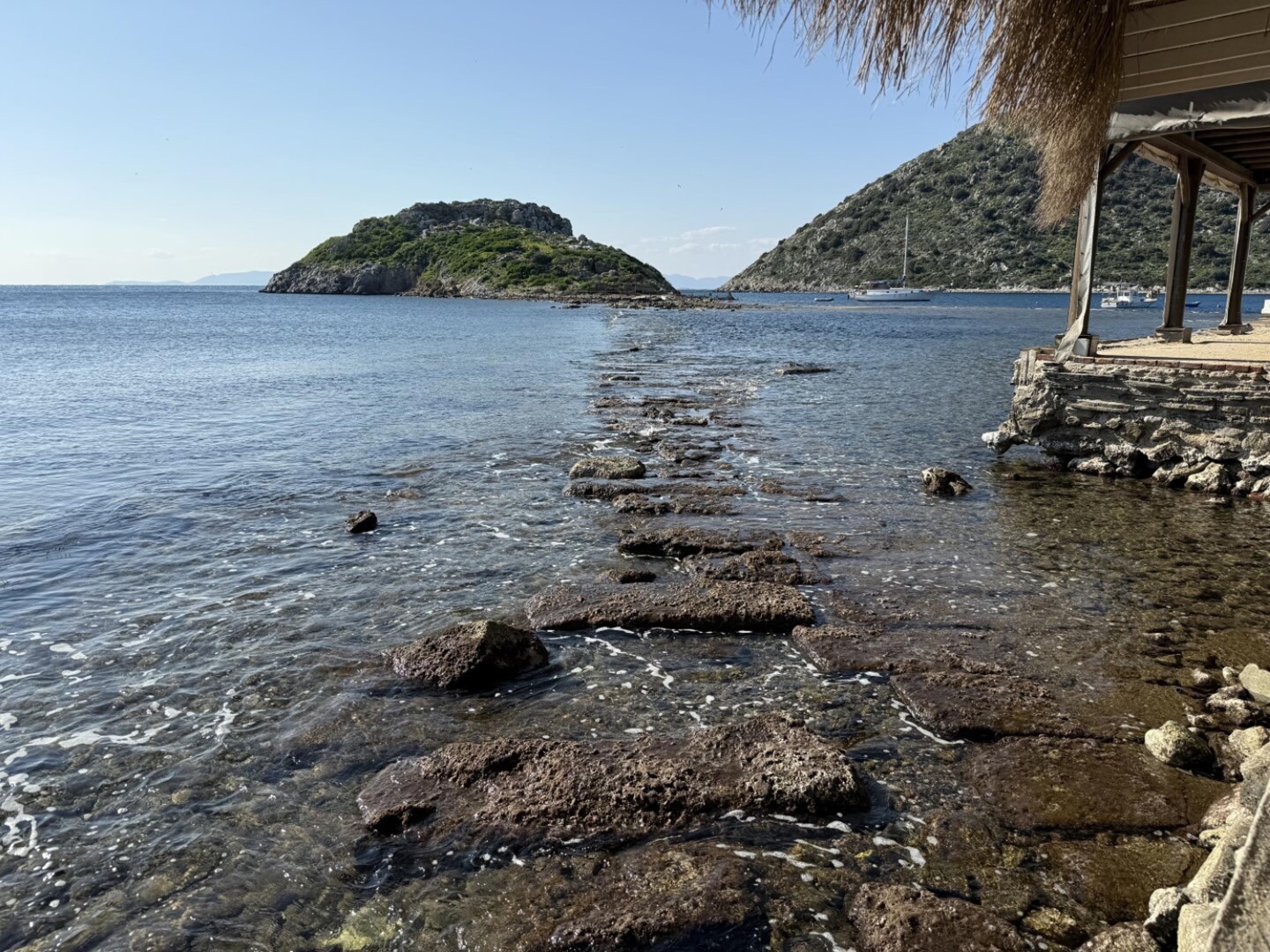 Bodrum'da deniz çekildi, tarihi 'Kral Yolu' ortaya çıktı