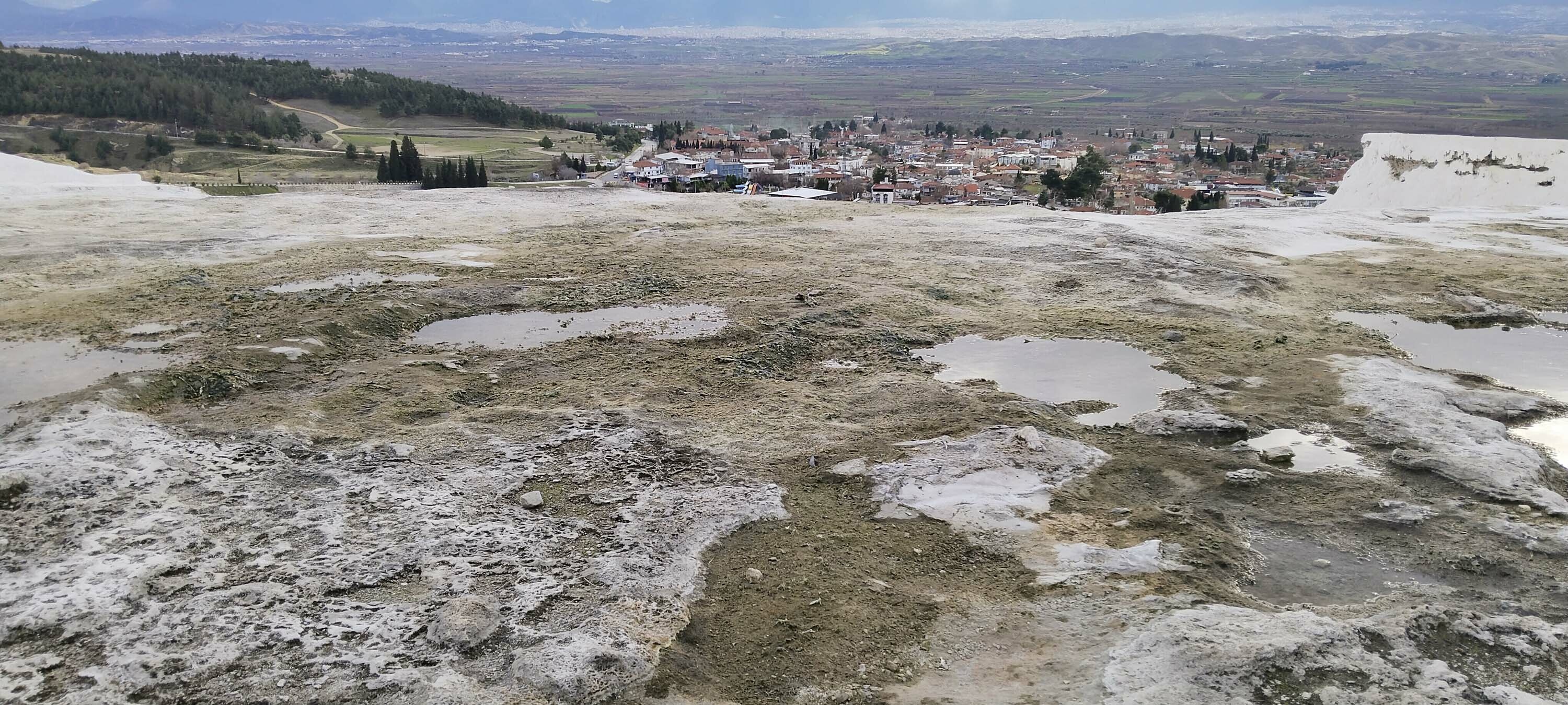 Pamukkale'de kuraklık tehdidi; suyun debisi düştü