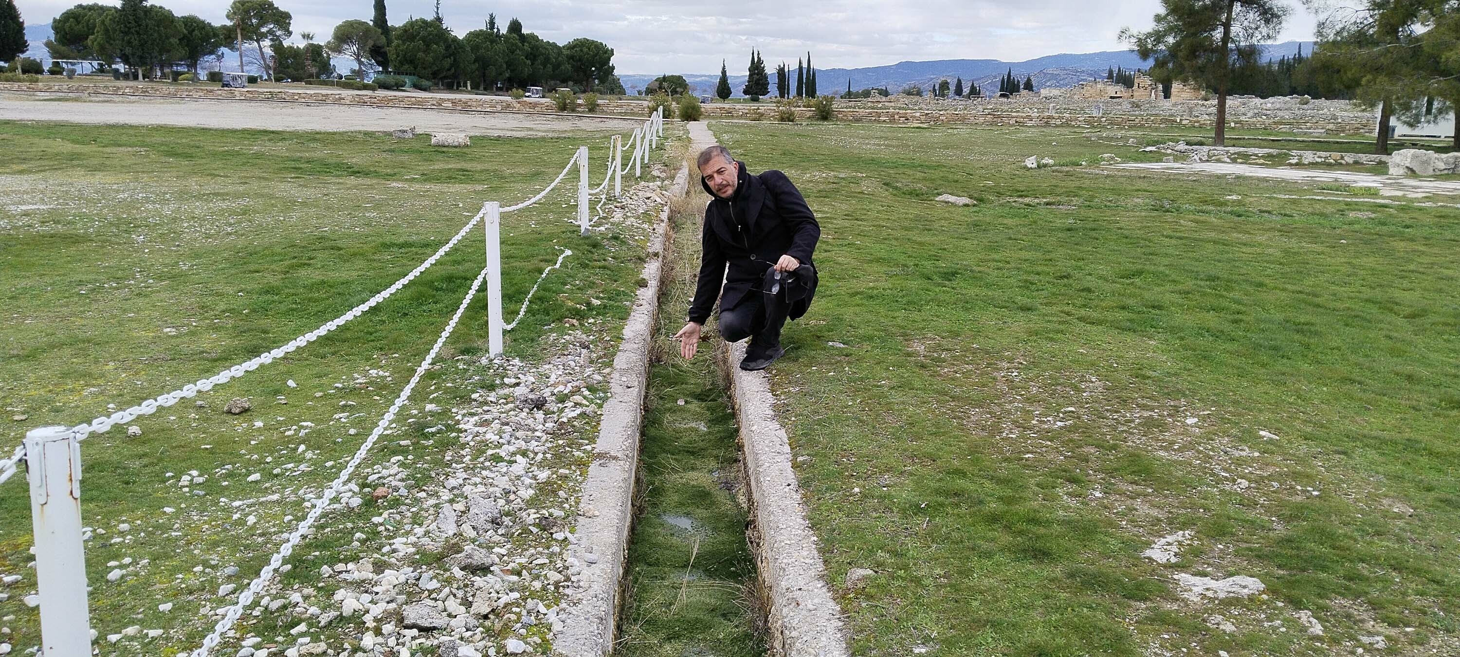 Pamukkale'de kuraklık tehdidi; suyun debisi düştü