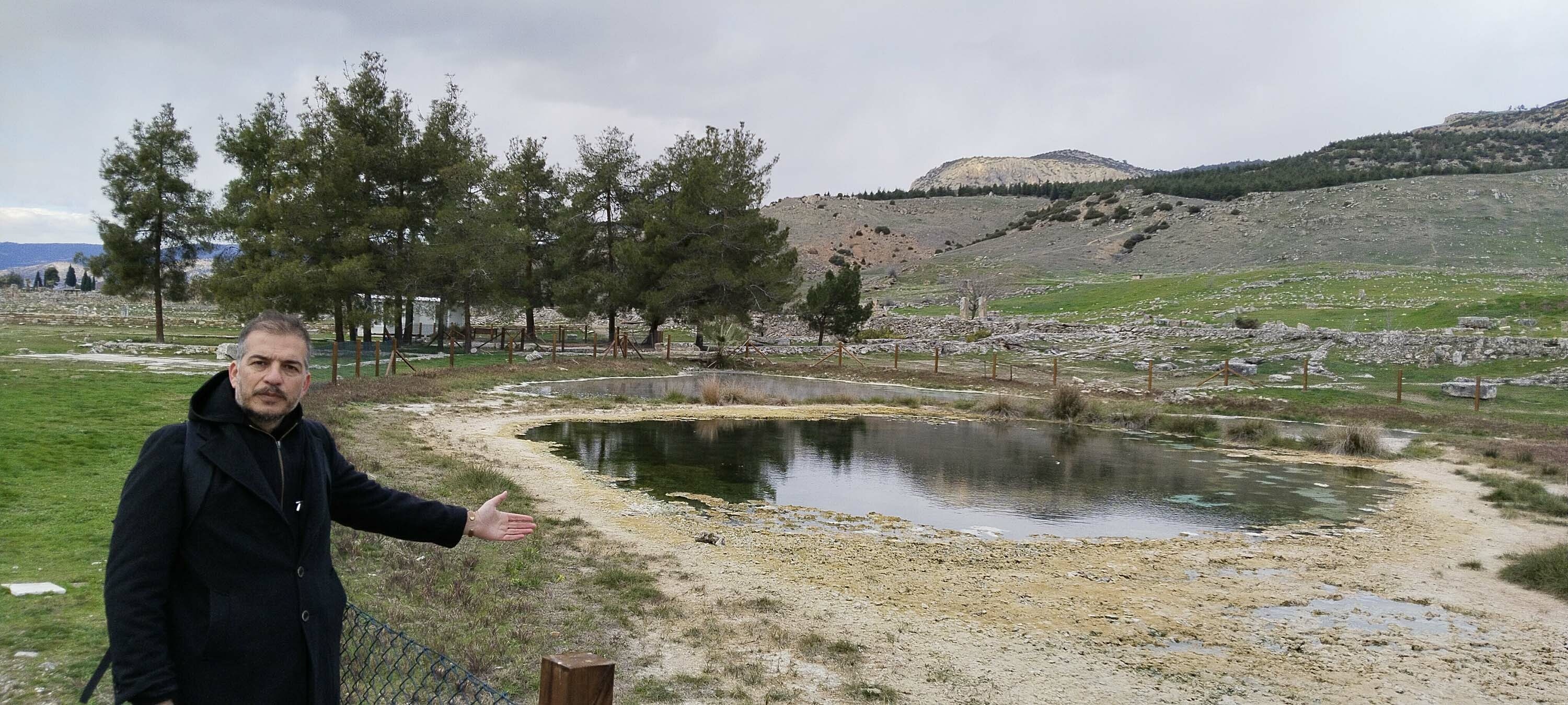 Pamukkale'de kuraklık tehdidi; suyun debisi düştü