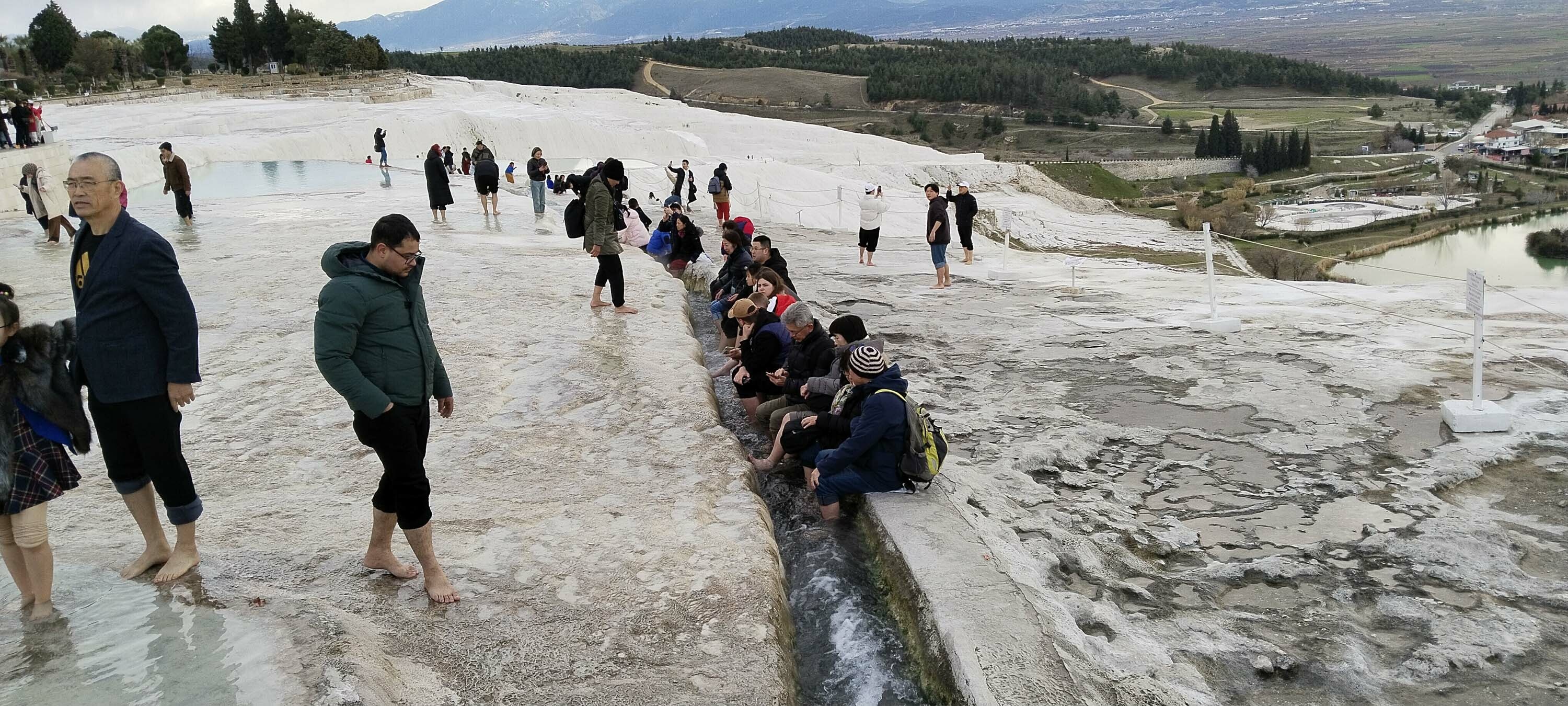 Pamukkale'de kuraklık tehdidi; suyun debisi düştü