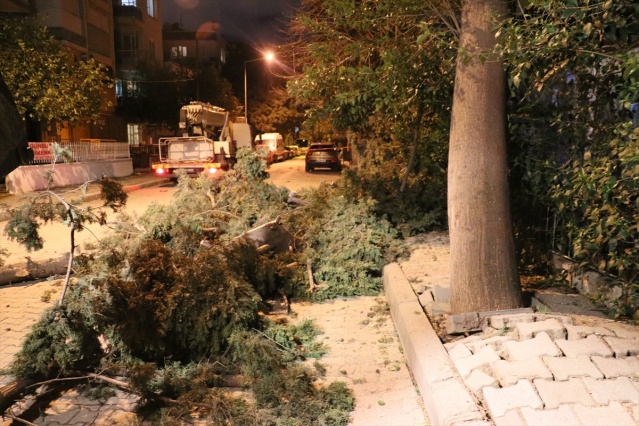 İzmir'de kuvvetli rüzgar