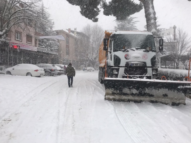 İzmir'den kar manzaraları