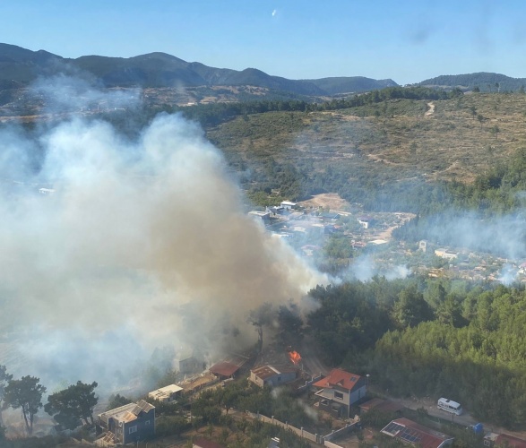 İzmir'deki orman yangını kontrol altında