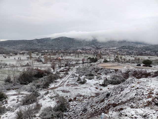 İzmir'den kar manzaraları