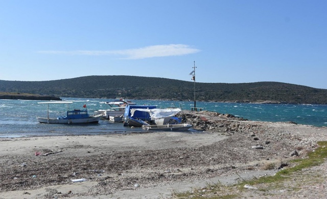 İzmir'de deniz 50 metre çekildi