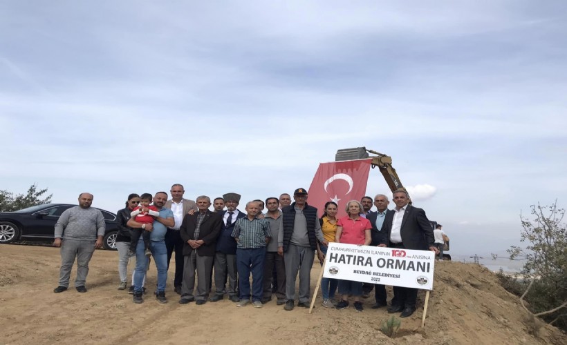 Beydağ’da 100. yıl anısına hatıra ormanı oluşturuldu