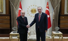 Cumhurbaşkanı Erdoğan, Bahçeli ile görüştü