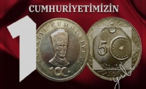 Cumhuriyet'in 100. yılına özel hatıra parası