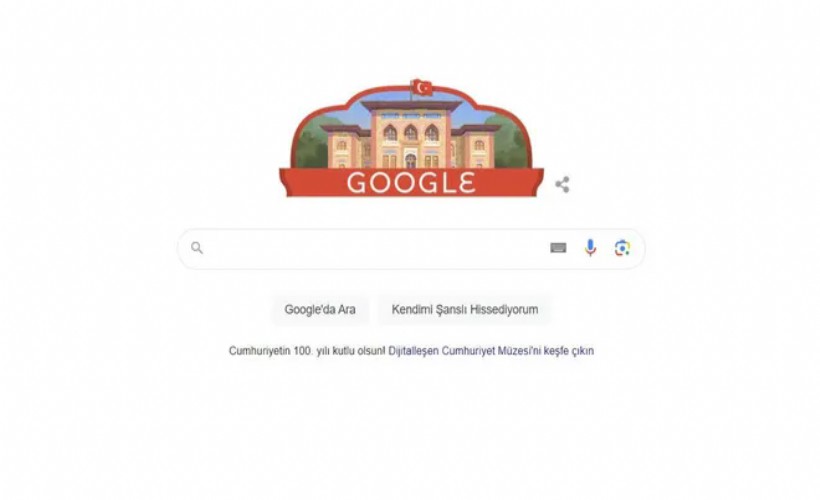 Google'dan Cumhuriyet'in 100'üncü yılına özel 'doodle'