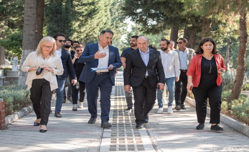 Işıkkent Mezarlığı’nda yağmur suyu hasadı başladı