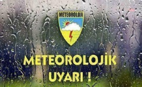 Meteoroloji'den 8 il için sağanak yağış uyarısı