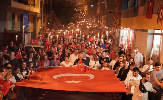 Seferihisar fener alayıyla aydınlandı