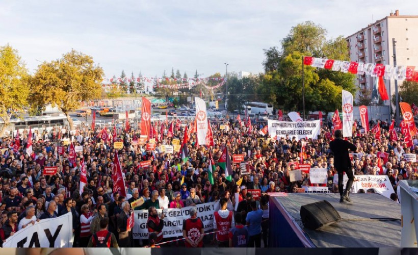 TİP 'İkinci Yüzyılda Cumhuriyet'e Özgürlük Mitingi' düzenledi