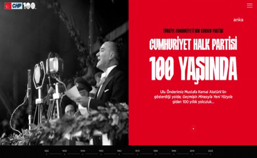 'CHP 100. Yıl' internet sitesi açıldı