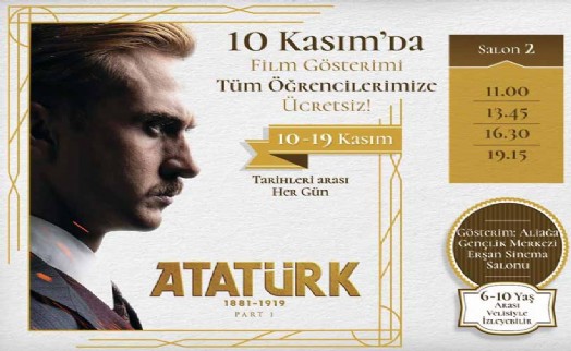 Atatürk 1881-1919 Aliağa’da öğrencilere ücretsiz