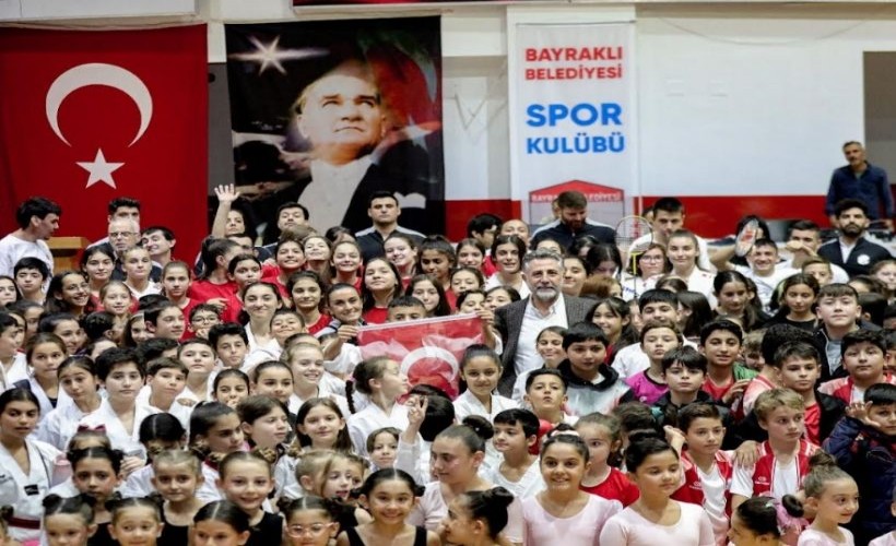 Bayraklı kış spor okulları açıldı