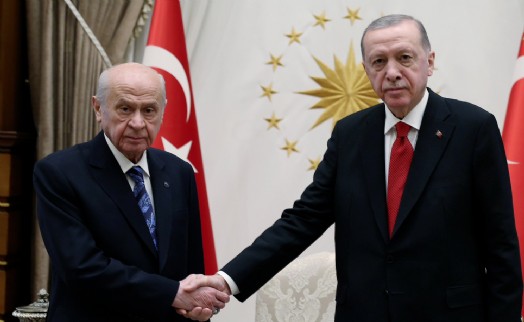 Cumhurbaşkanı Erdoğan, Bahçeli görüşmesi sona erdi