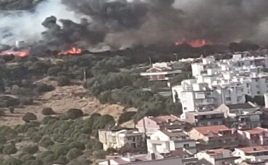 İzmir'de ormanlık alandaki yangın kontrol altında