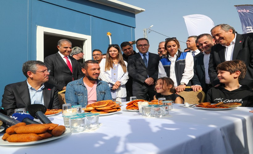 Özel, Antakya Geçici Barınma Alanı'nın açılışını yaptı.