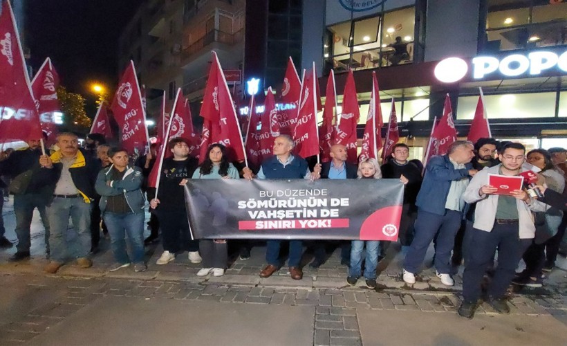 TİP 'yakılan madenci' için İzmir'de sokağa çıktı: Lanet ediyoruz!