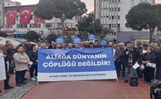 Aliağa 'ölüm gemisine dur' dedi: Türkiye 'çöplük' değil