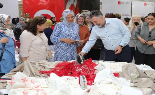 Bayraklılı üreten kadınlar el emeği ürünlerini görücüye çıkaracak