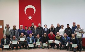 Çeşme'deki muhtarlar afet eğitimini tamamladı