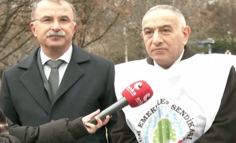 Tüm Emekliler Sendikası, TBMM önünde 2024 bütçesini protesto etti