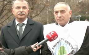 Tüm Emekliler Sendikası, TBMM önünde 2024 bütçesini protesto etti