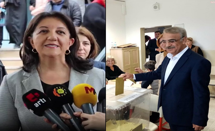 HDP Eş Başkanları Buldan ve Sancar oylarını kullandı